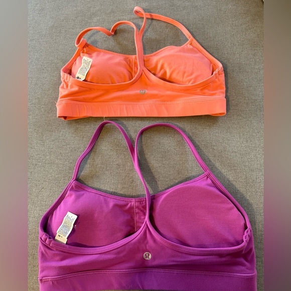 Lululemon Flow Y Nulu Bra size 10 in Raspberry Cream and Vivid Plum - Picture 4 of 7